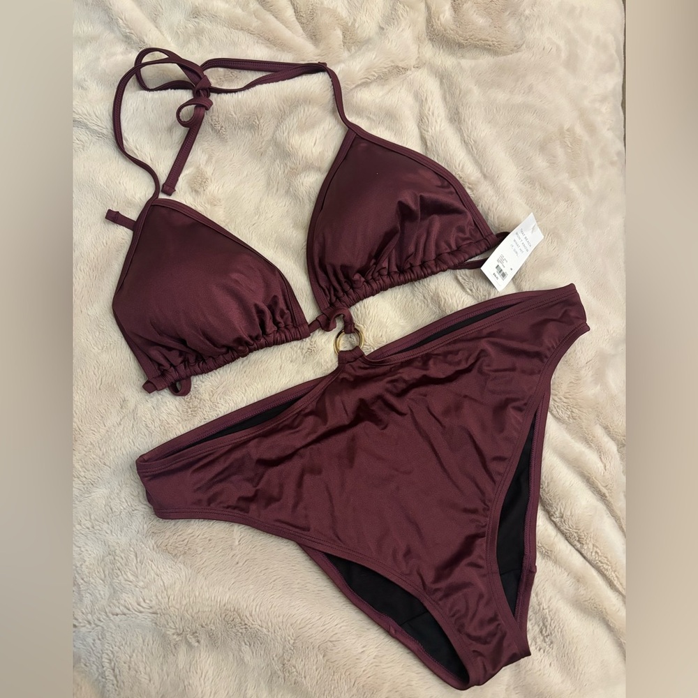 Cacique Purple Maroon Monokini